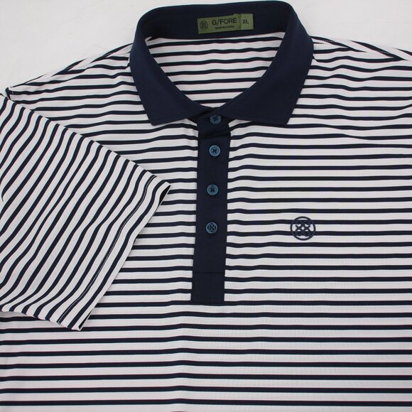 G/fore Other - G/FORE Polo Shirt Men’s XL Short Sleeve Striped Golf Performance lightweight